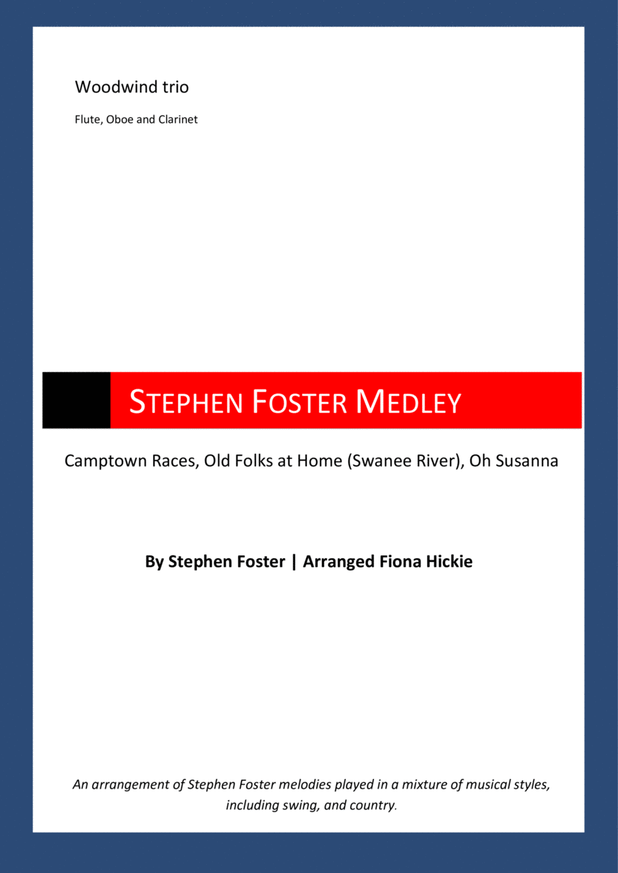 Stephen Foster Medley Stephen Foster Medley Woodwind Trio scores gallery preview page 1