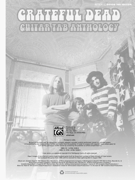 Grateful Dead -- Guitar TAB Anthology