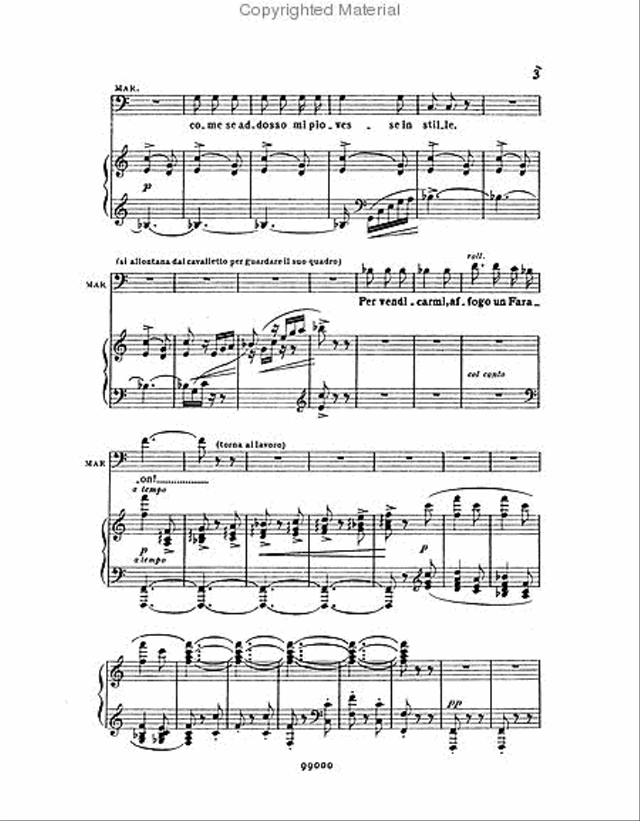La Bohème La Bohème Voice scores gallery preview page 3