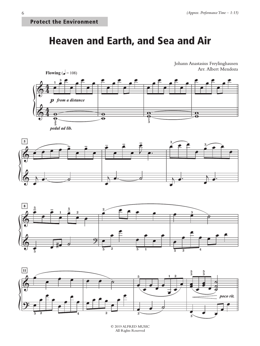 Heaven and Earth, and Sea and Air - Piano Solo Piano Solo scores gallery preview page 1