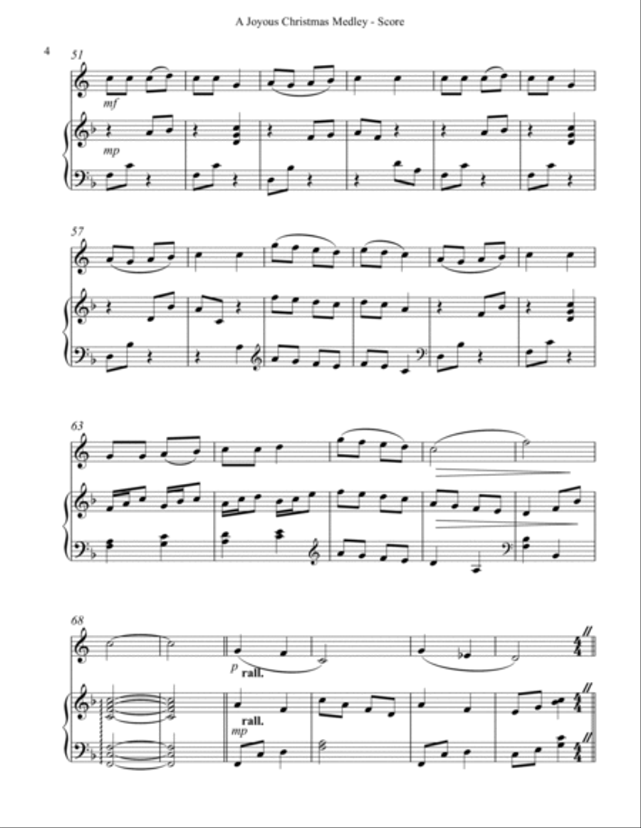 A Joyous Christmas Medley, Duet for French Horn & Harp image number null