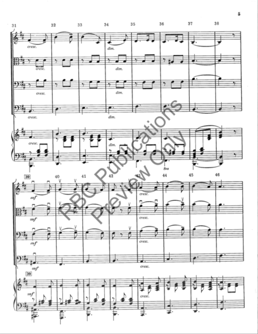 My Dear Marquis (Score) String Orchestra scores gallery preview page 5
