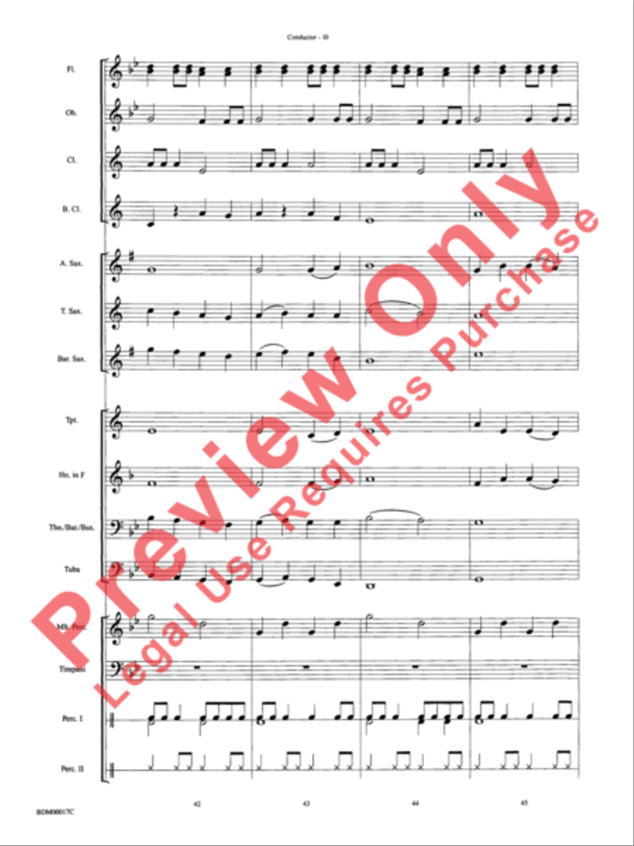 Tidings of Joy! Concert Band scores gallery preview page 13