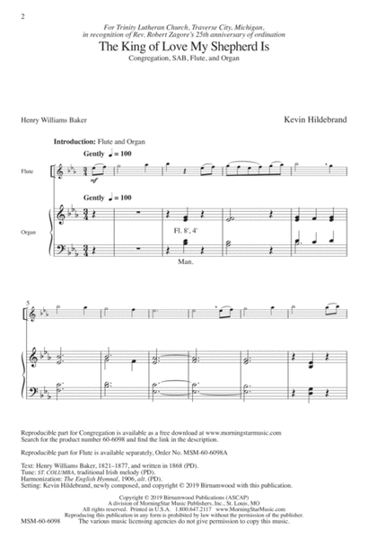 The King of Love My Shepherd Is (Downloadable Choral Score)