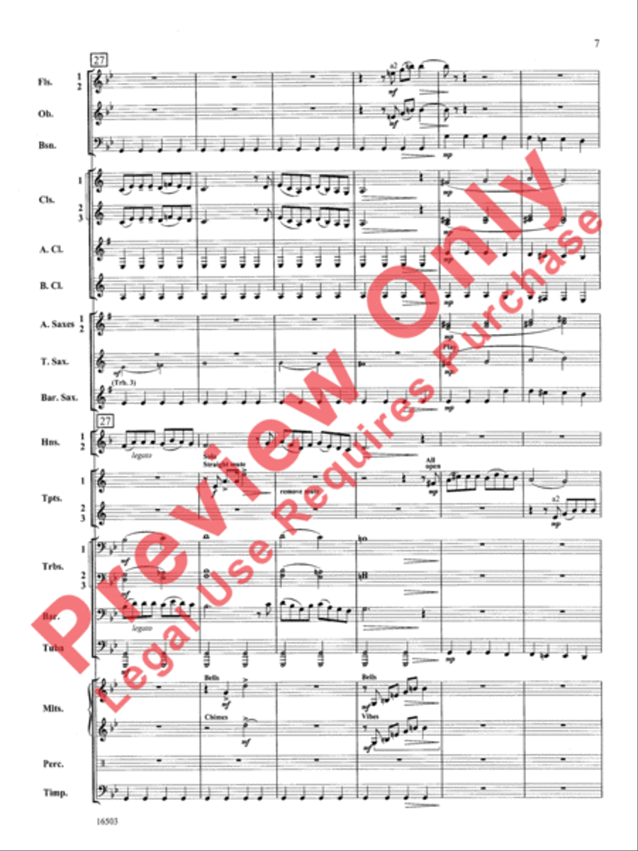 A Winter's Carol Concert Band scores gallery preview page 8