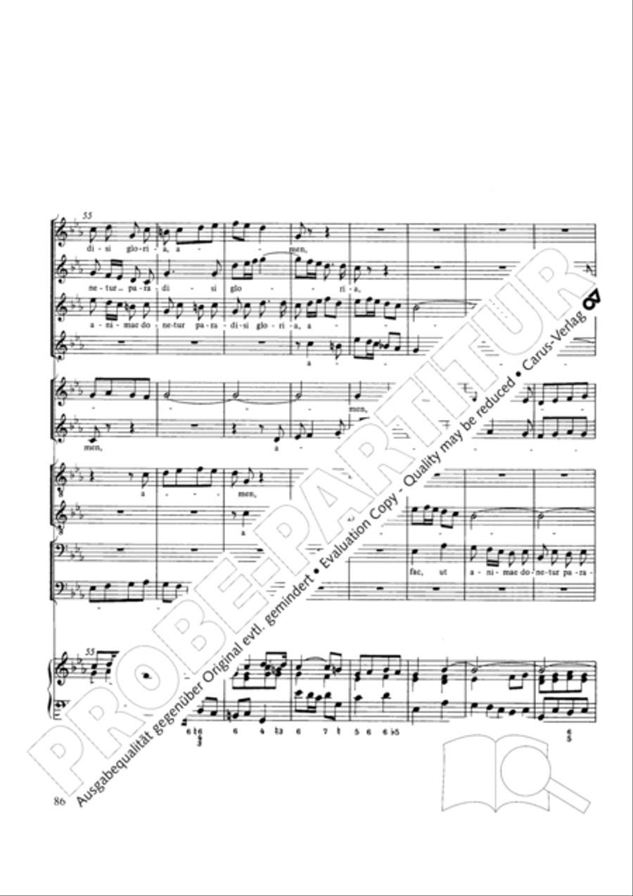 Stabat mater Choir scores gallery preview page 86