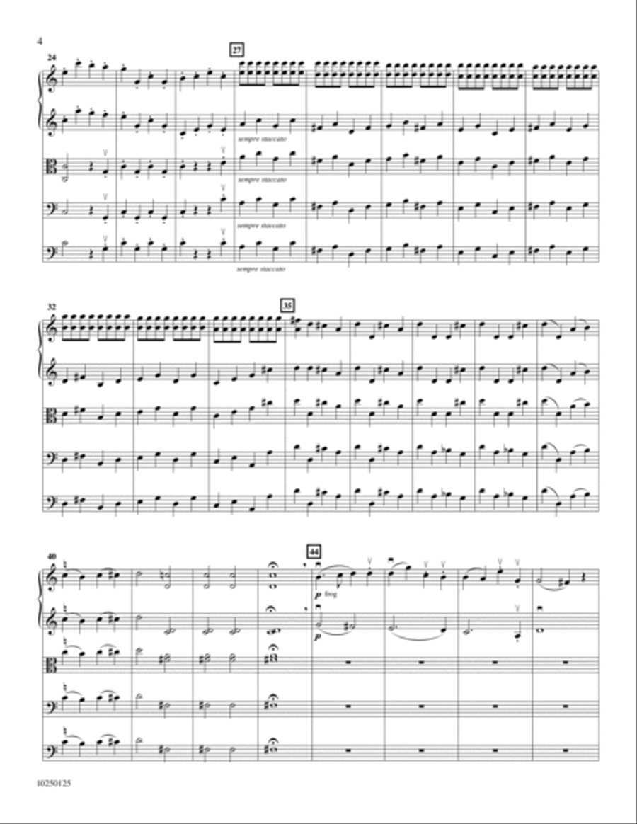 Symphony No. 50 in C: Finale Orchestra scores gallery preview page 3