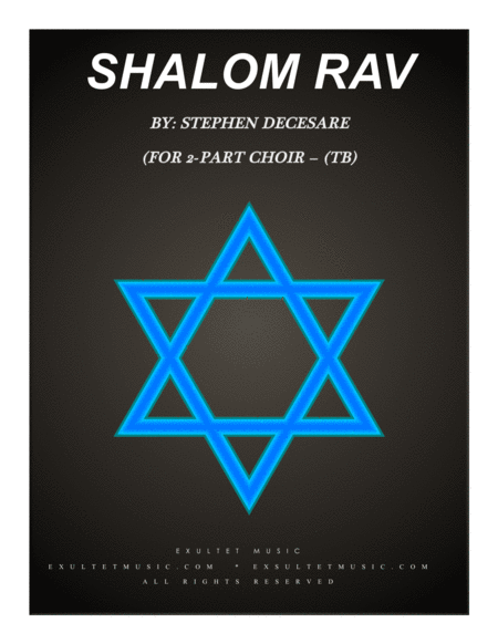 Shalom Rav (for 2-part choir - (TB) image number null