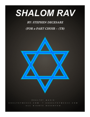 Shalom Rav (for 2-part choir - (TB)