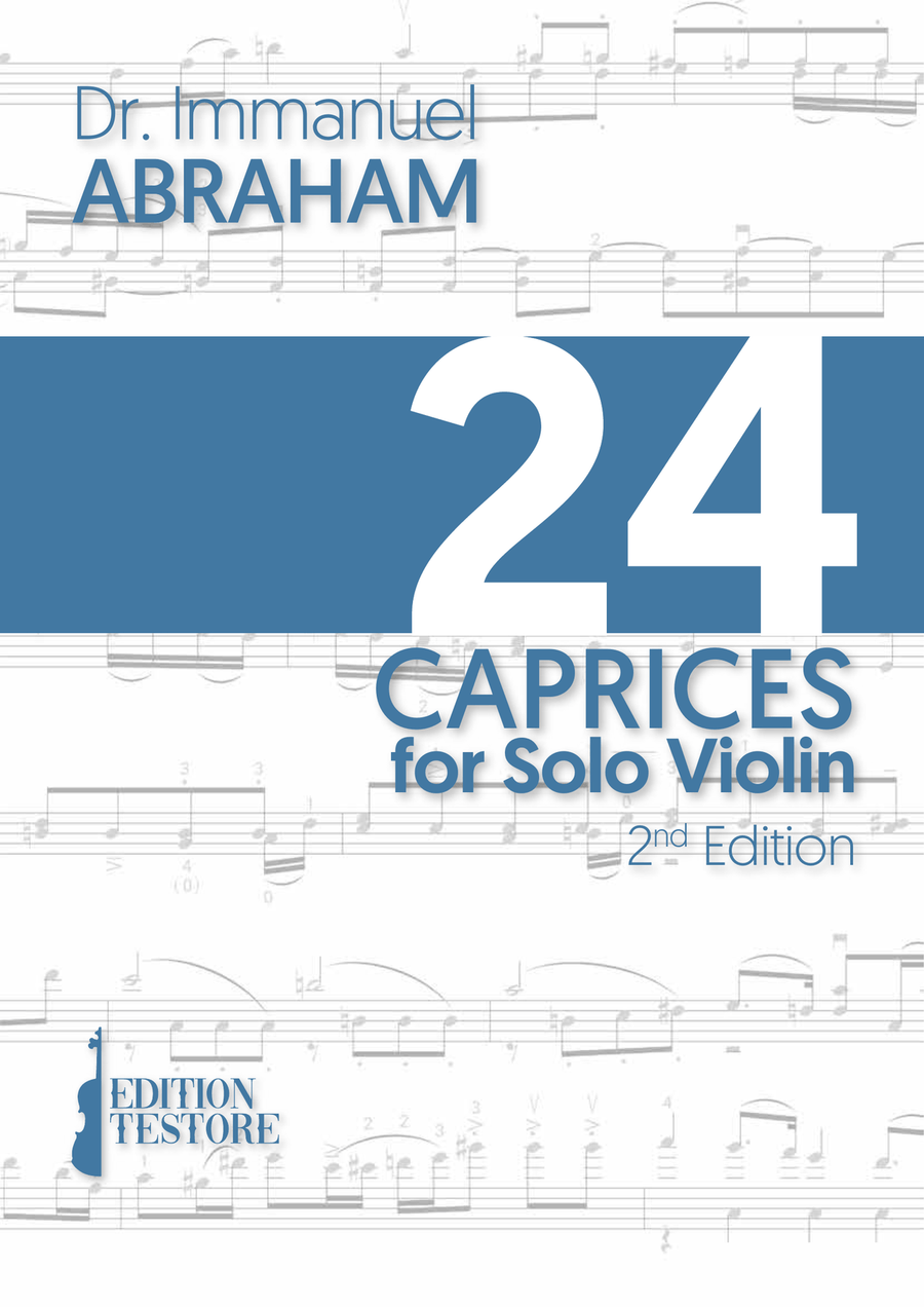 Abraham, Dr. Immanuel - 24 Caprices for Solo Violin - 2nd Edition Violin Solo scores gallery preview page 1