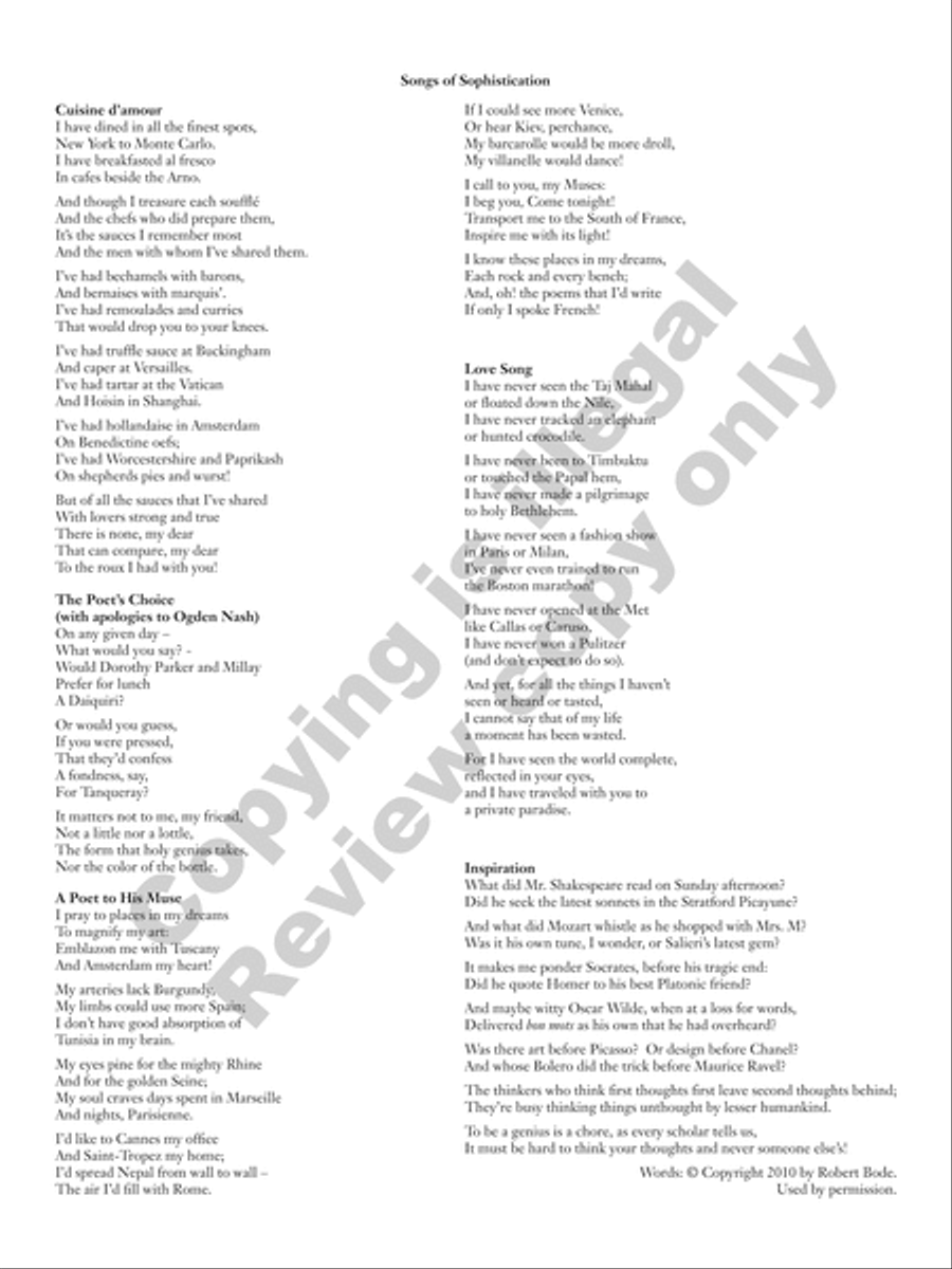 Songs of Sophistication Songs of Sophistication Medium Voice scores gallery preview page 20