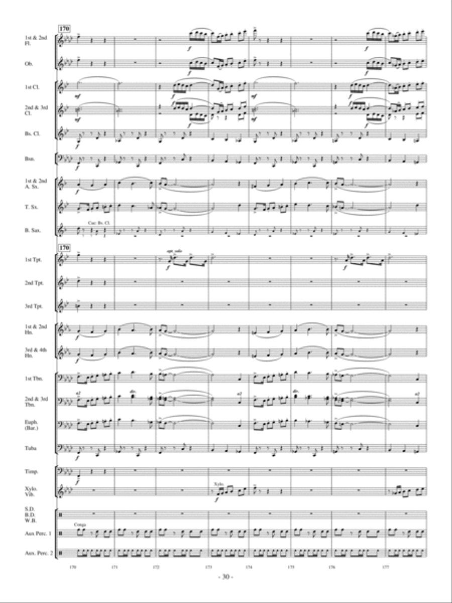 Costa del Sol Concert Band scores gallery preview page 29