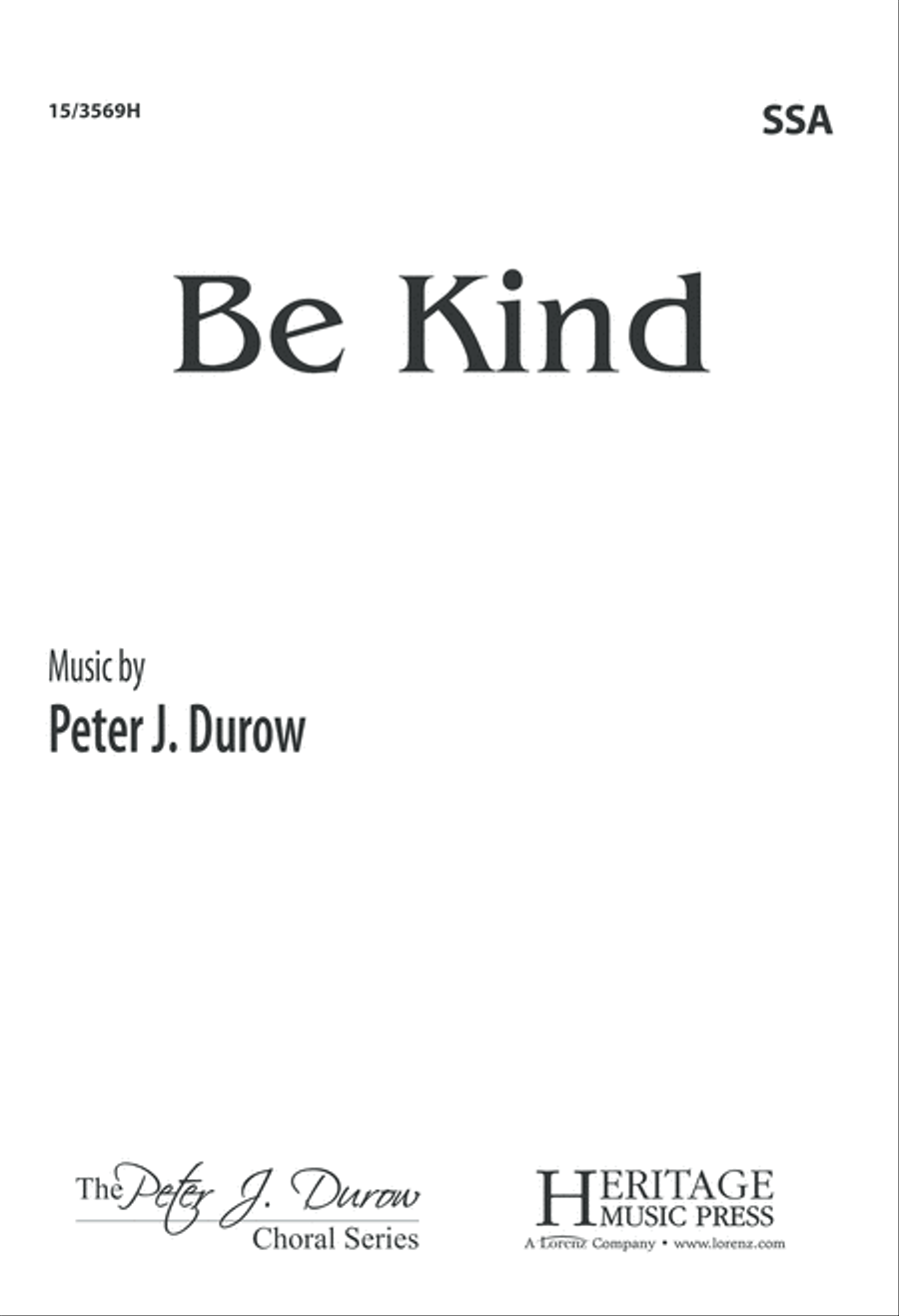 Be Kind SSA scores gallery preview page 1