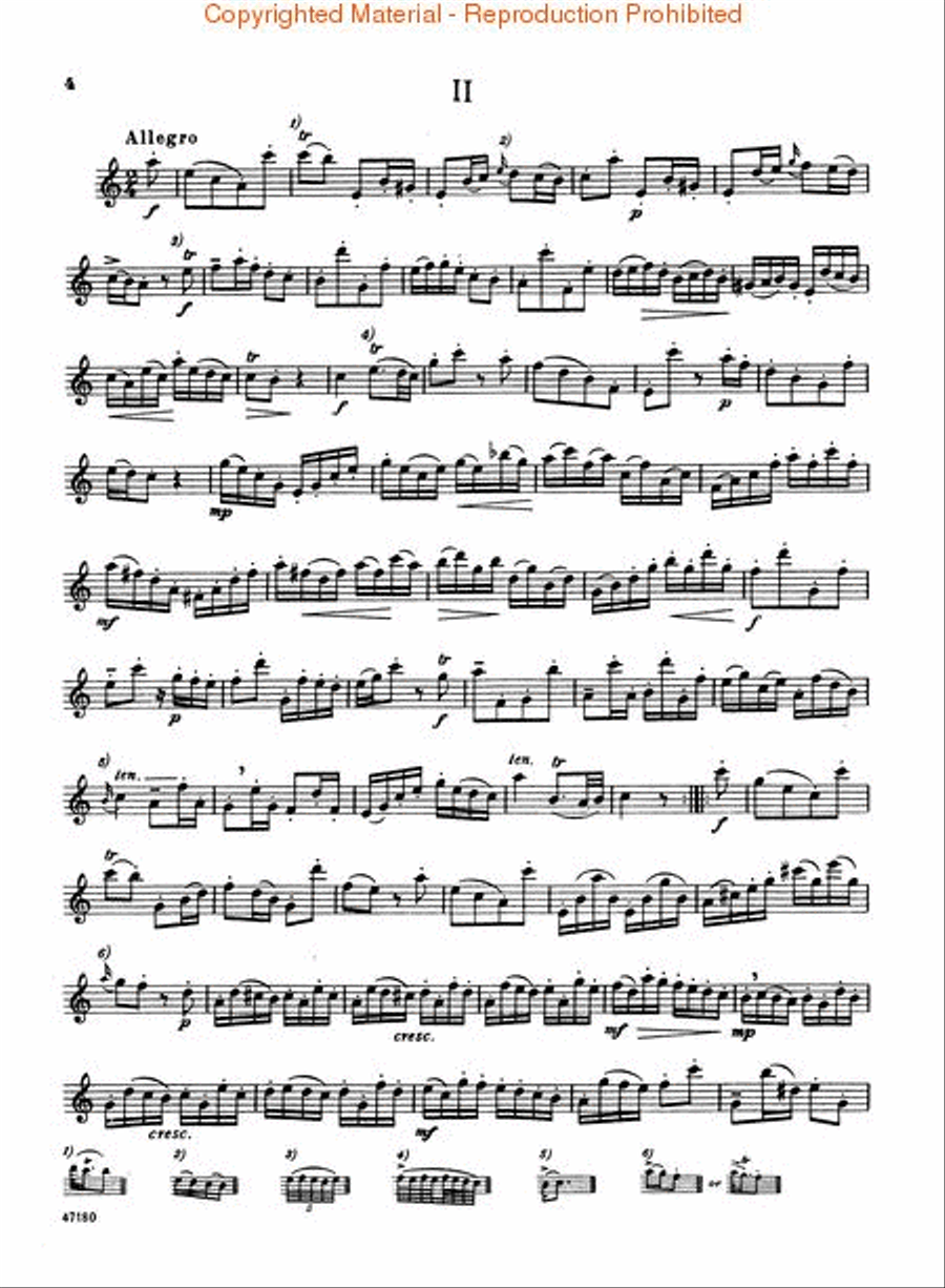Sonata in A Minor Flute Solo scores gallery preview page 3