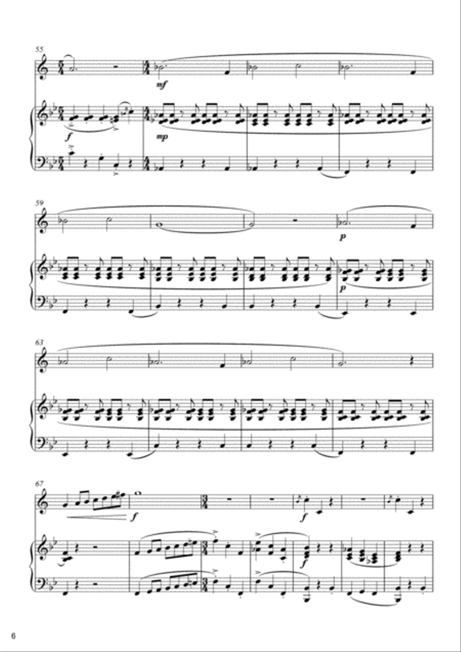 The Corona Suite for Clarinet and Piano by Simon Peberdy Clarinet Solo scores gallery preview page 6