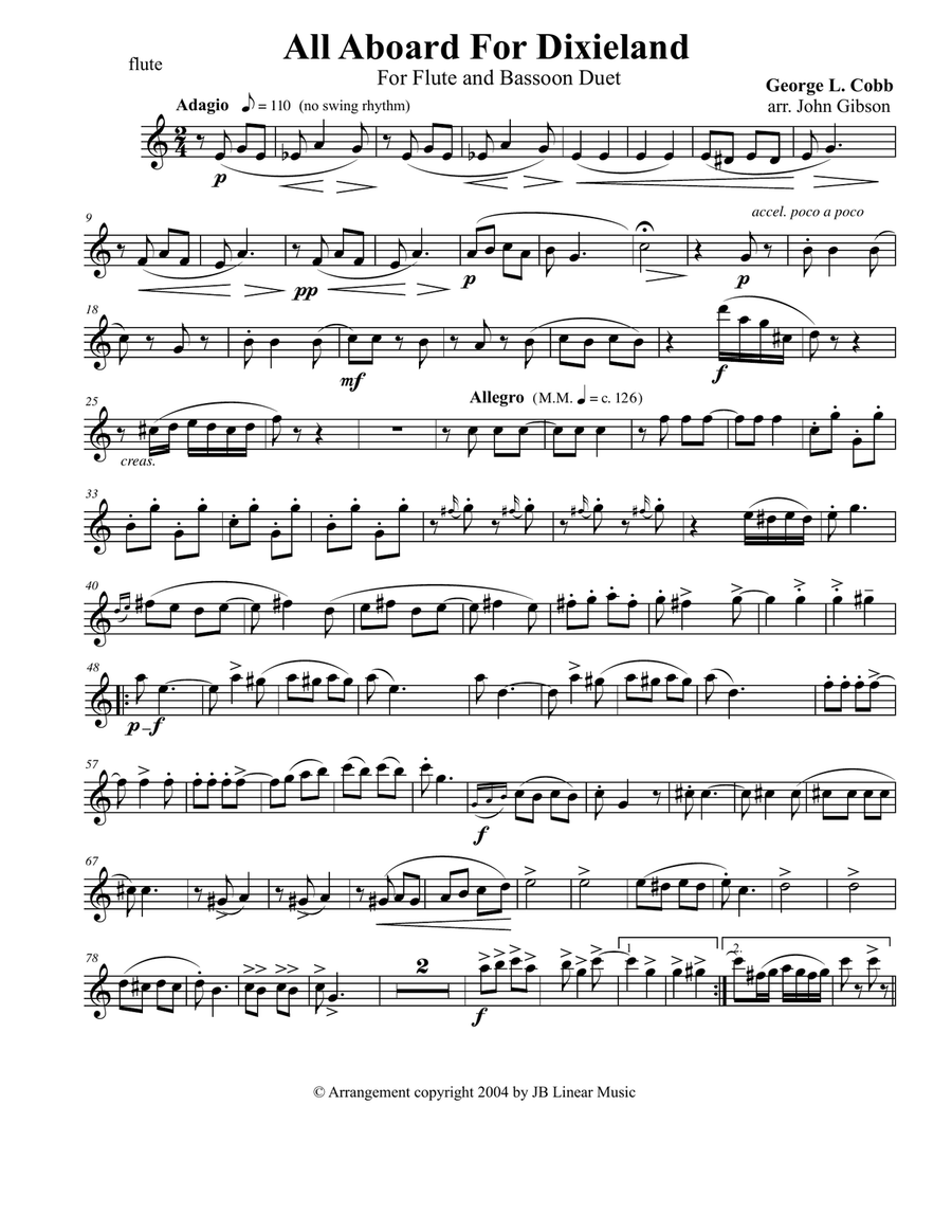 An Emerging American Music for flute and bassoon duet Woodwind Duet scores gallery preview page 3