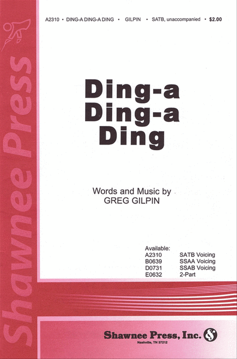 Ding-a Ding-a Ding 4-Part scores gallery preview page 1