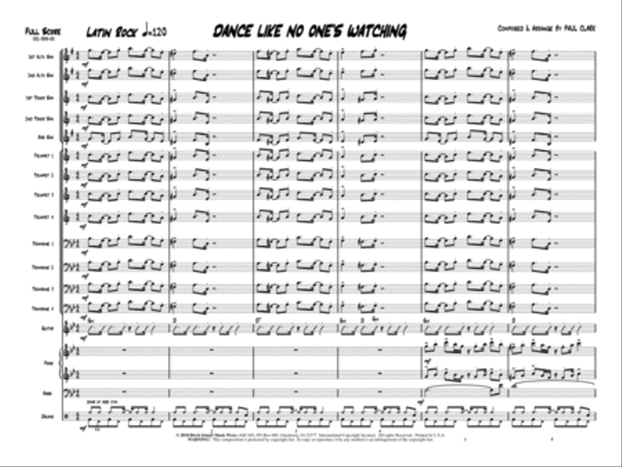 Dance Like No One's Watching Jazz Ensemble - Sheet Music page 2