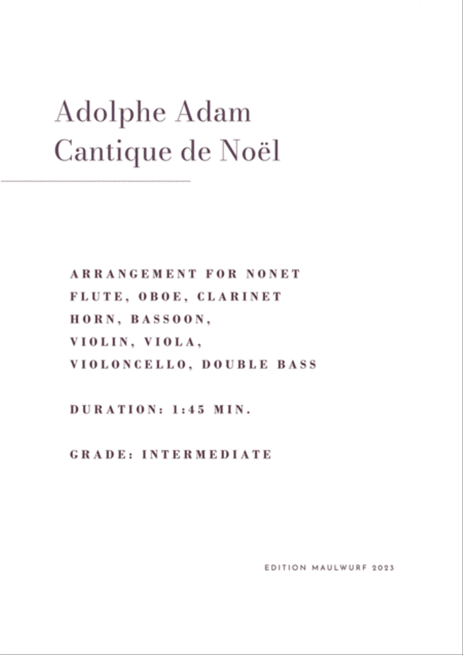 Cantique de Noël Bassoon scores gallery preview page 2