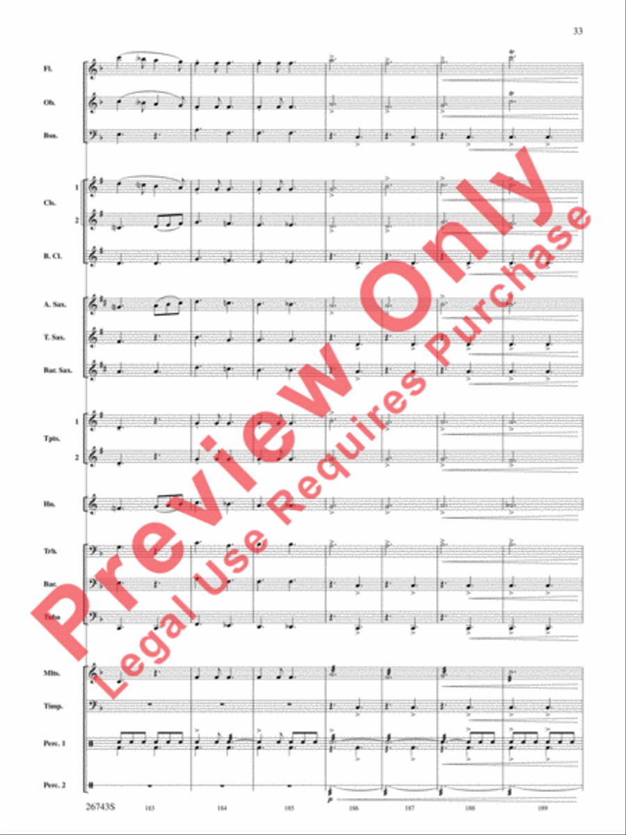 A Day at Disneyland Concert Band scores gallery preview page 34