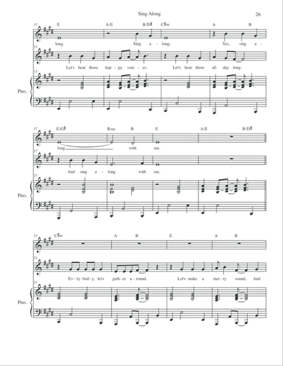 Sing Along Sing Along Choir scores gallery preview page 2