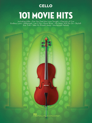 Book cover for 101 Movie Hits for Cello
