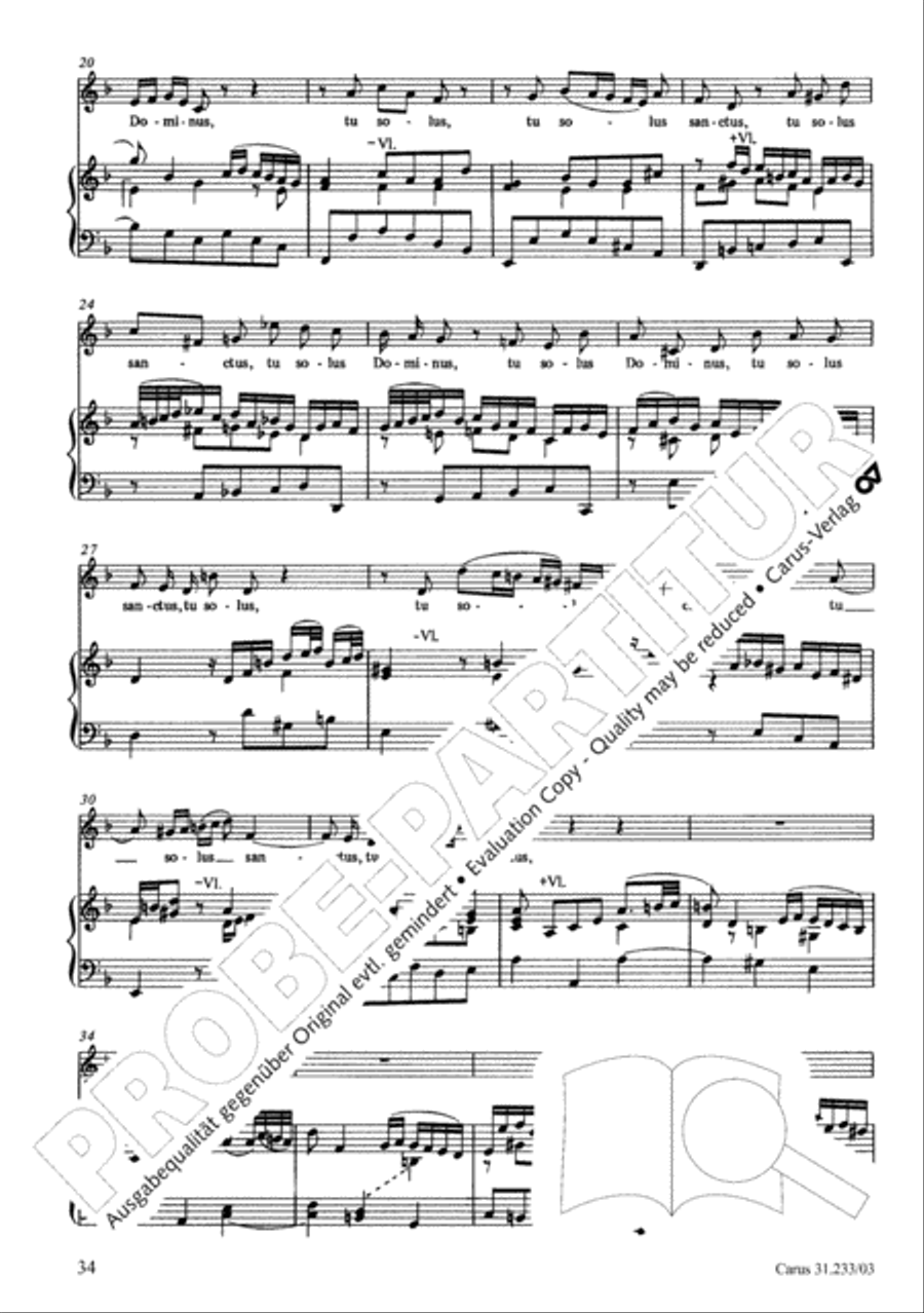 Mass in F major 4-Part scores gallery preview page 38
