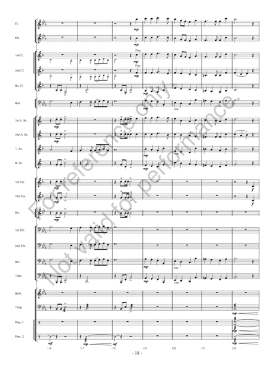 Pembroke Castle Concert Band scores gallery preview page 19