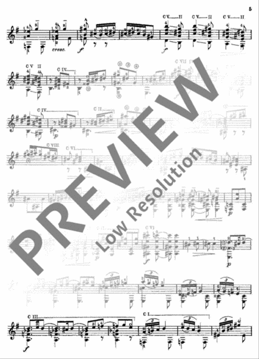 Thème varié et Finale Classical Guitar scores gallery preview page 6