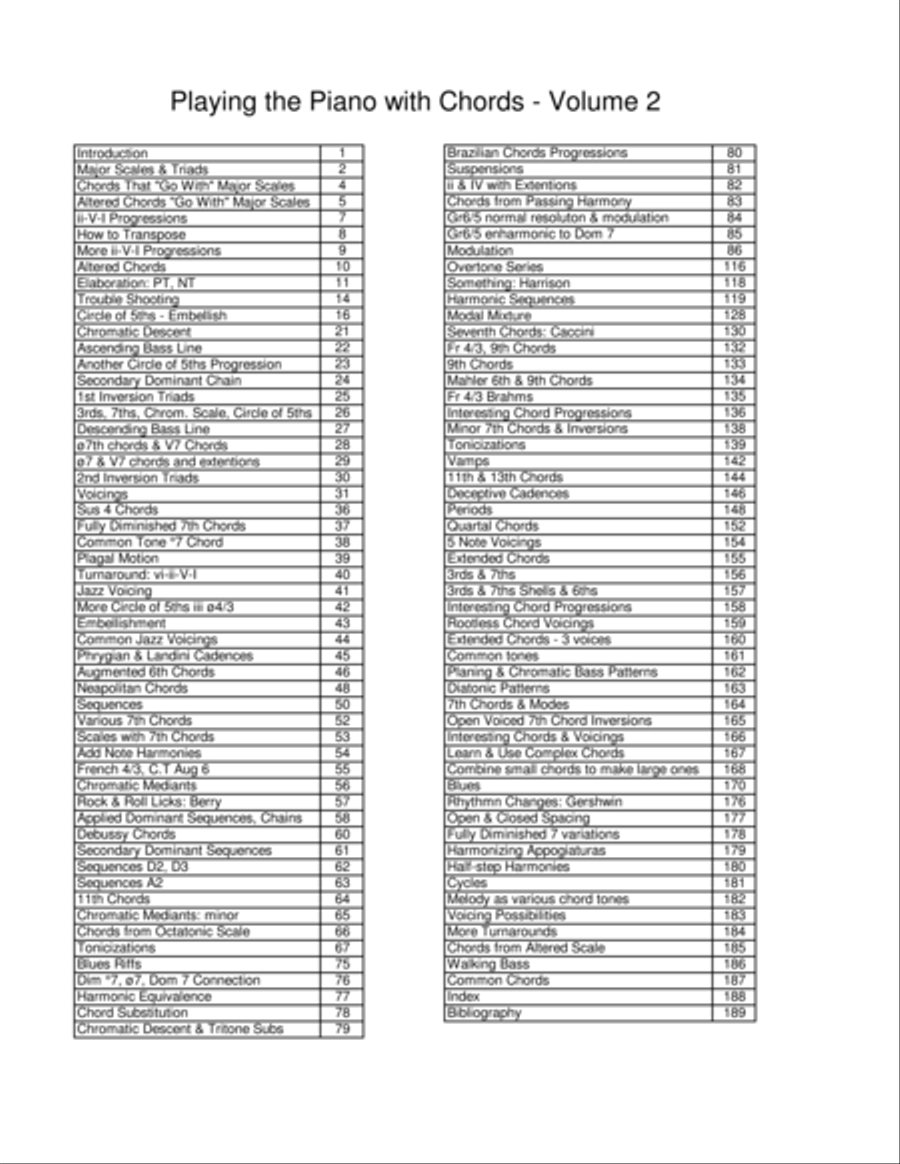 Playing the Piano With Chords - Volume 2 Piano Method scores gallery preview page 3