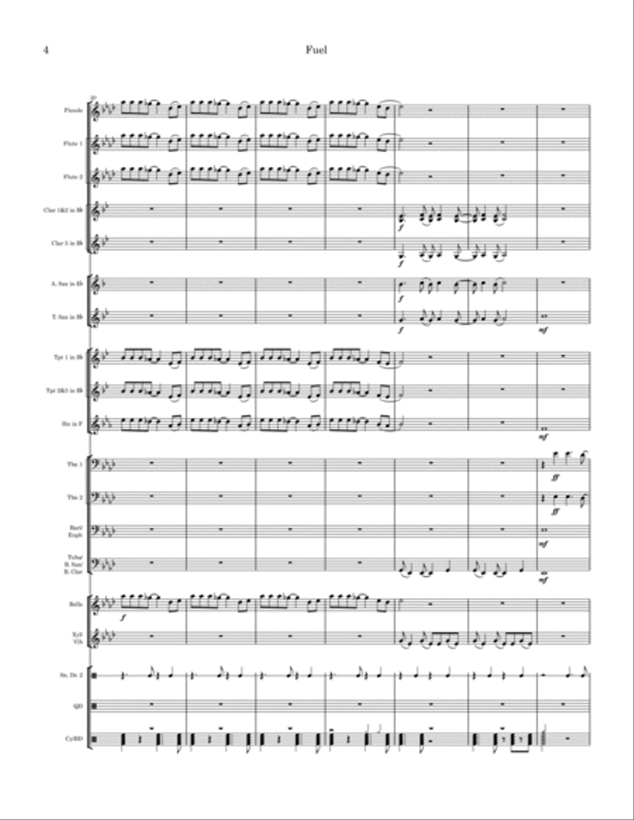 Fuel Marching Band scores gallery preview page 4
