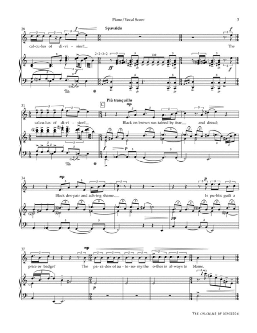 The Calculus of Division Chamber Music scores gallery preview page 5