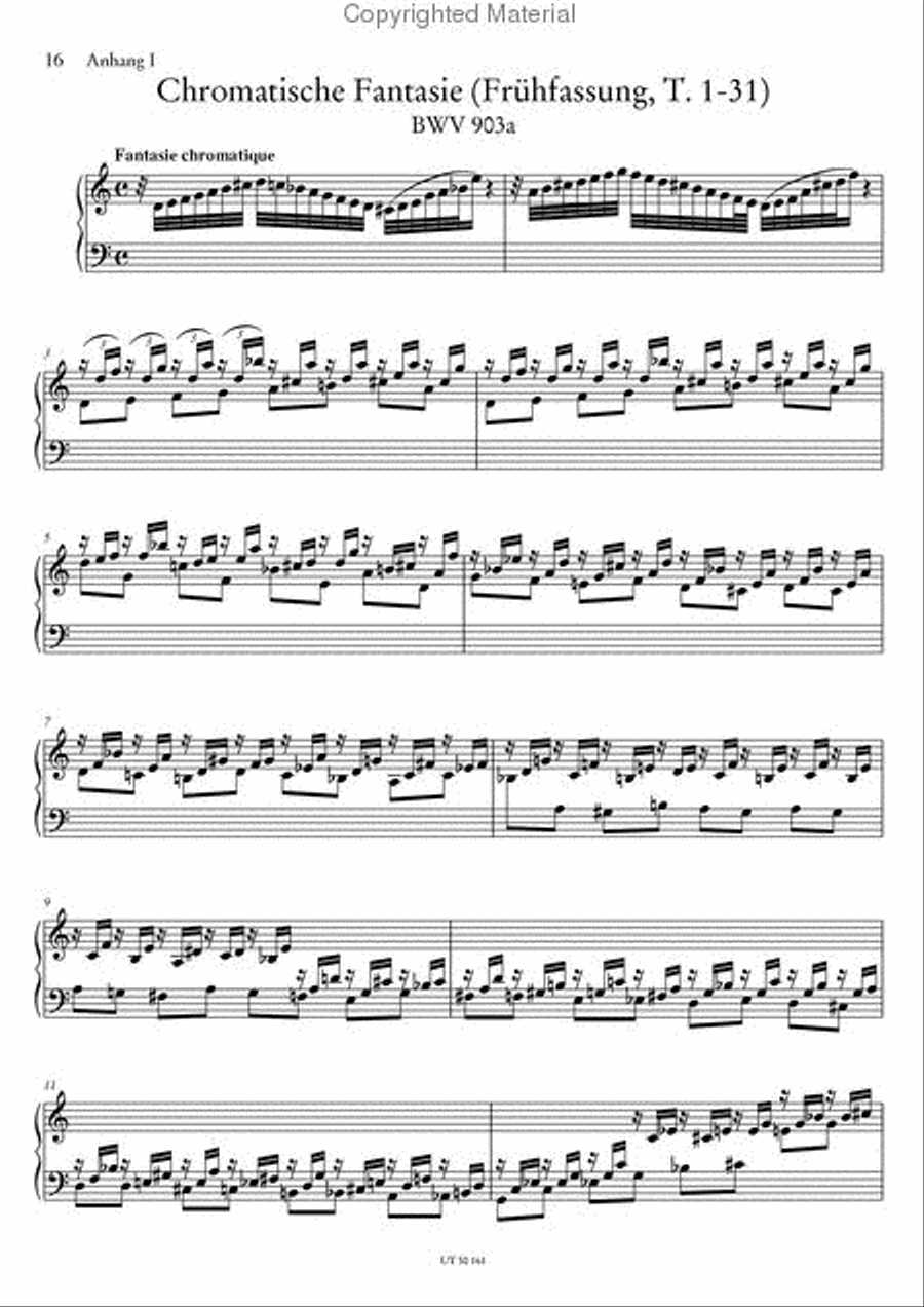Chromatic Fantasy and Fugue, BWV 903 Chamber Music scores gallery preview page 3