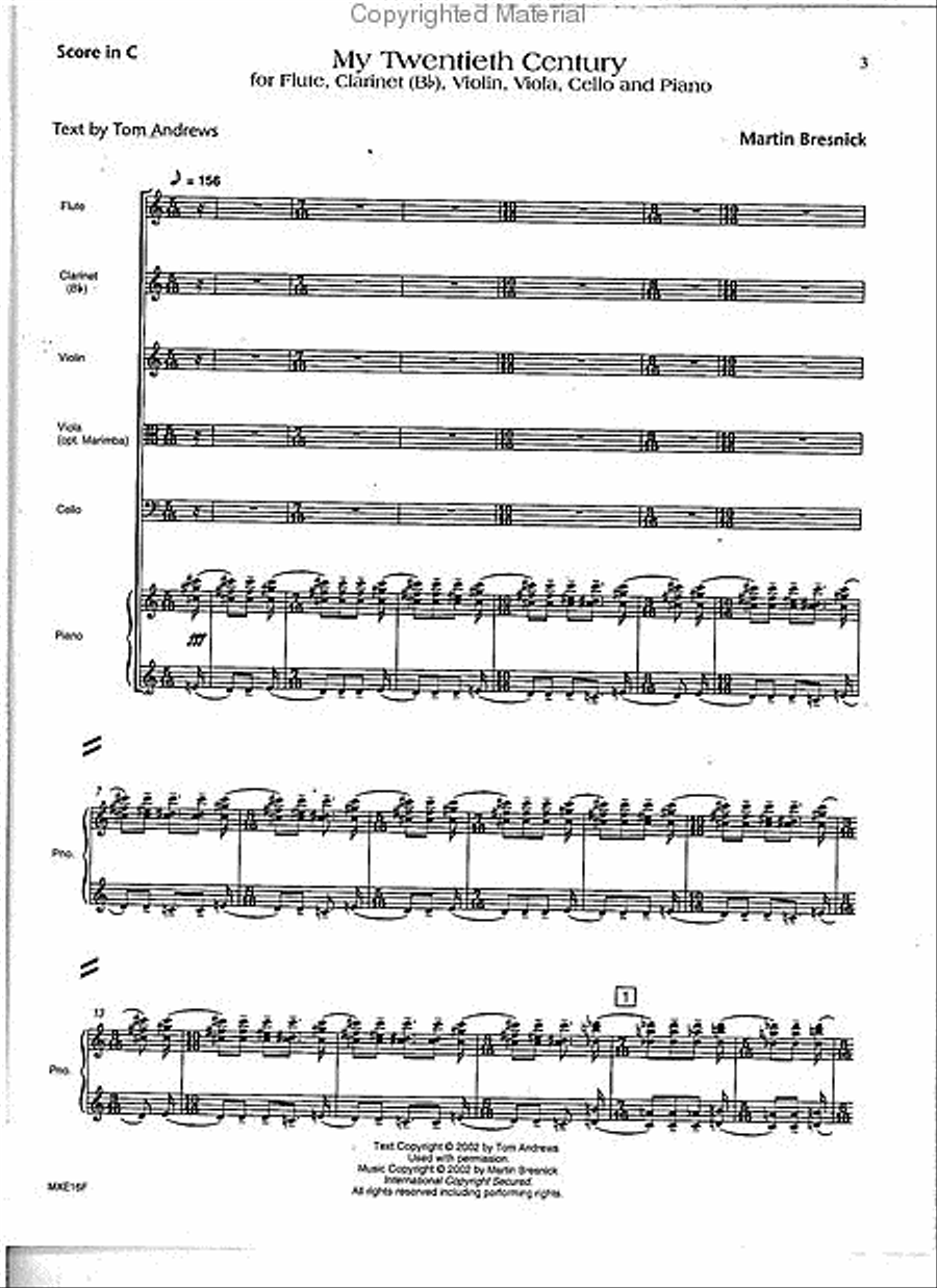 My Twentieth Century My Twentieth Century Score scores gallery preview page 2