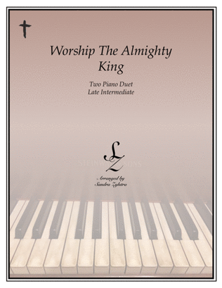 Book cover for Worship the Almighty King (2 piano duet)