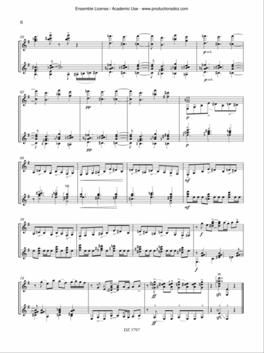 Tres piezas de Buenos Aires Classical Guitar scores gallery preview page 6