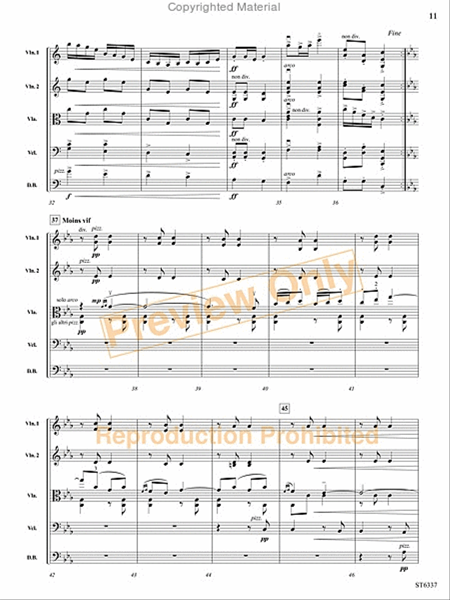 Menuet and Rigaudon String Orchestra scores gallery preview page 28