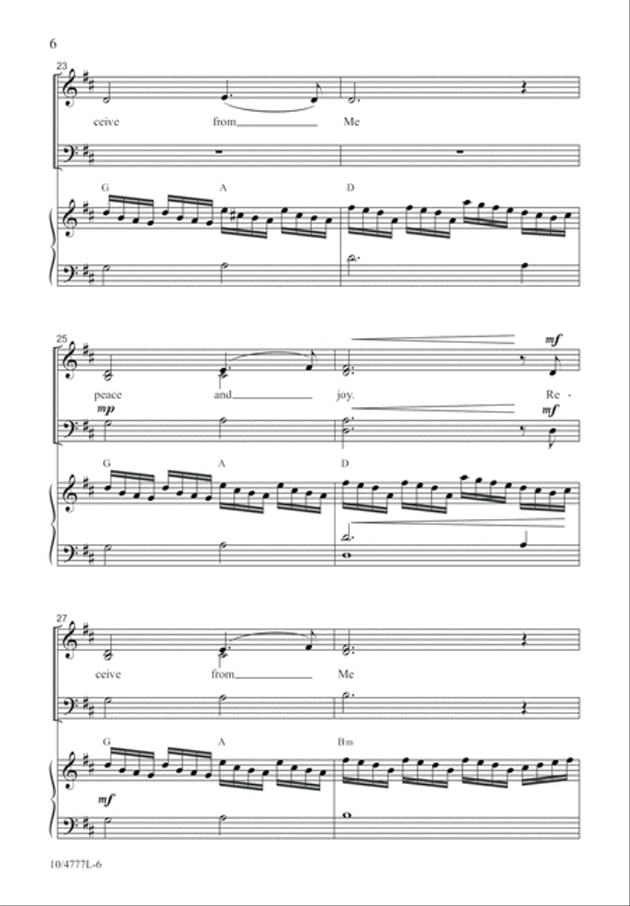 Remember Me When You Eat This Bread 4-Part scores gallery preview page 6
