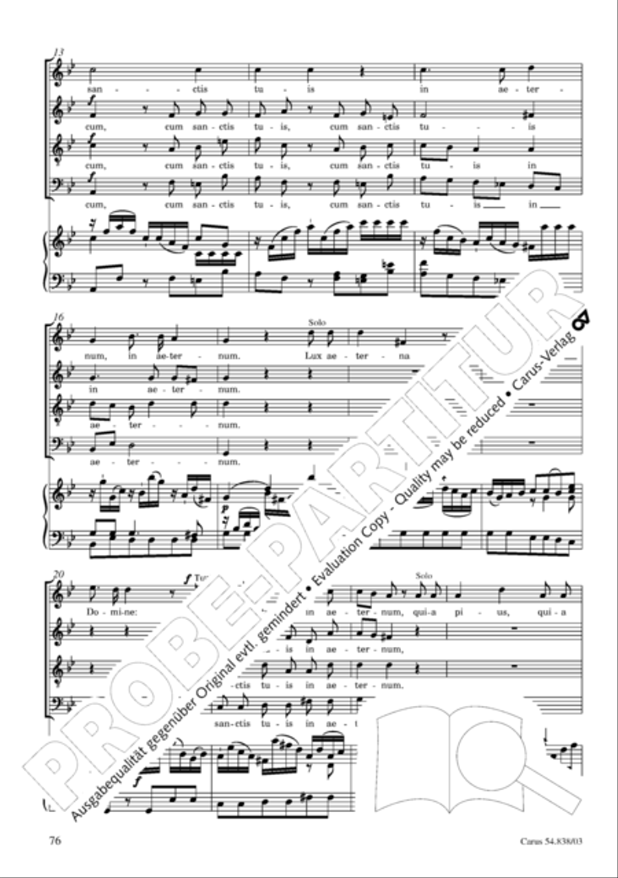 Requiem in B 4-Part scores gallery preview page 81