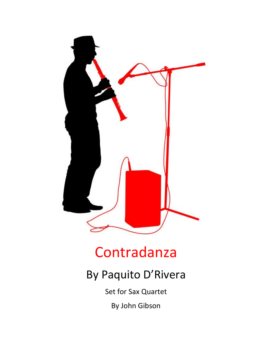 Contradanza Saxophone Quartet scores gallery preview page 1