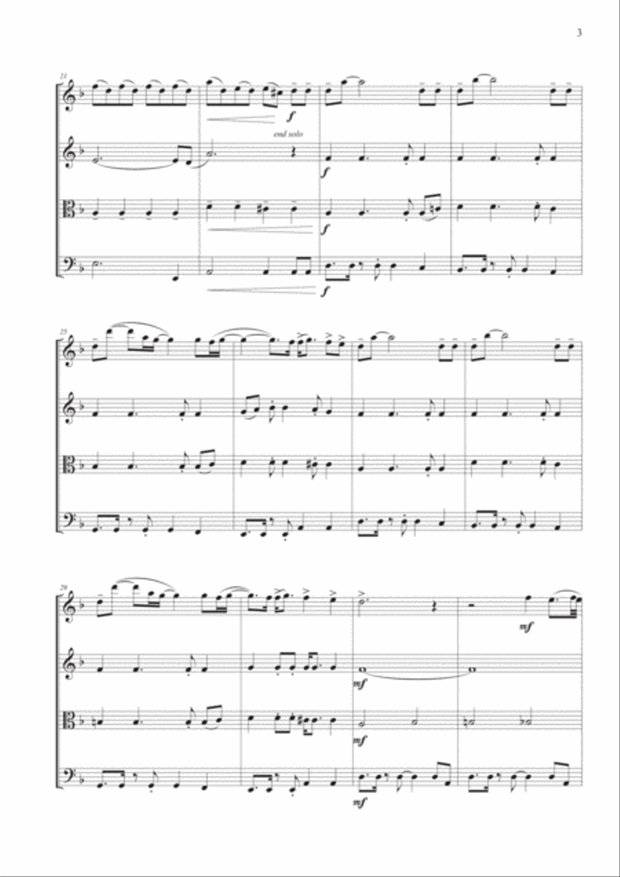 Skyfall String Quartet scores gallery preview page 3