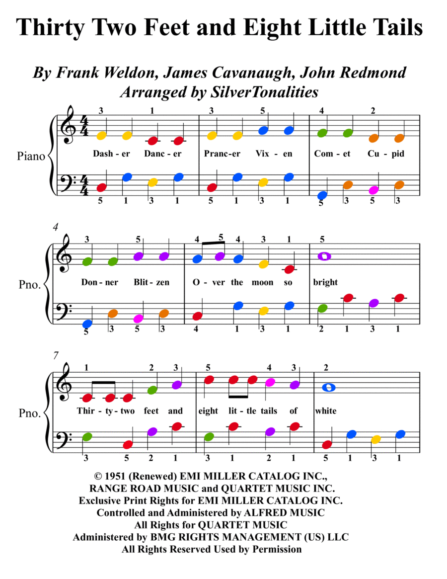 Thirty-two Feet, Eight Little Tails Piano Method scores gallery preview page 1