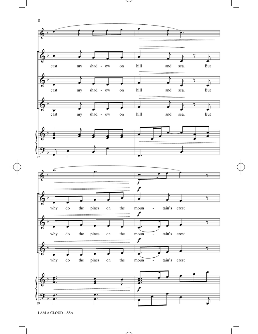 I Am A Cloud SSA scores gallery preview page 6