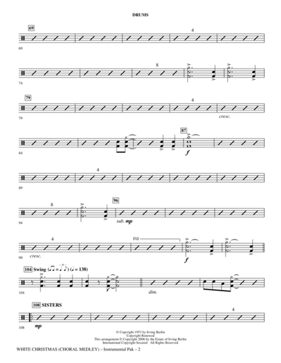 White Christmas (Choral Medley) - Drums