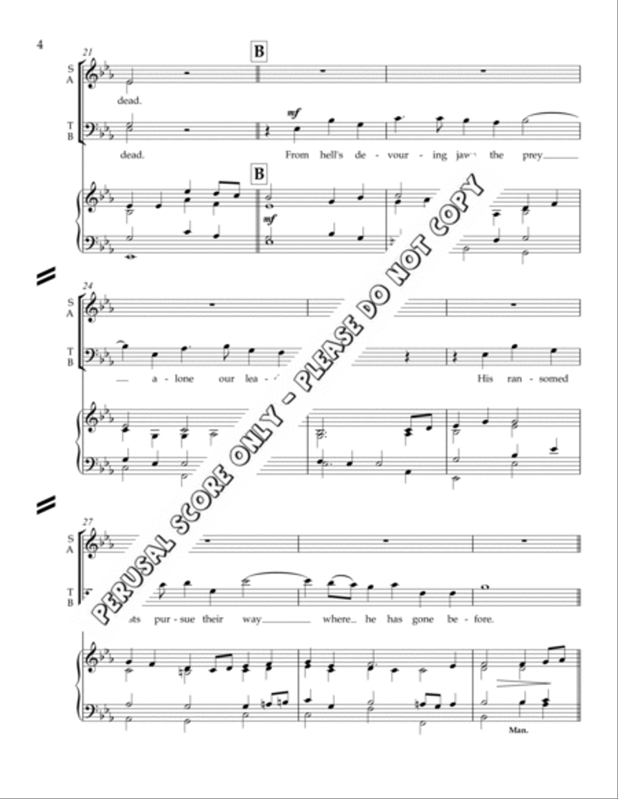 Ye Choirs Of New Jerusalem 4-Part scores gallery preview page 4