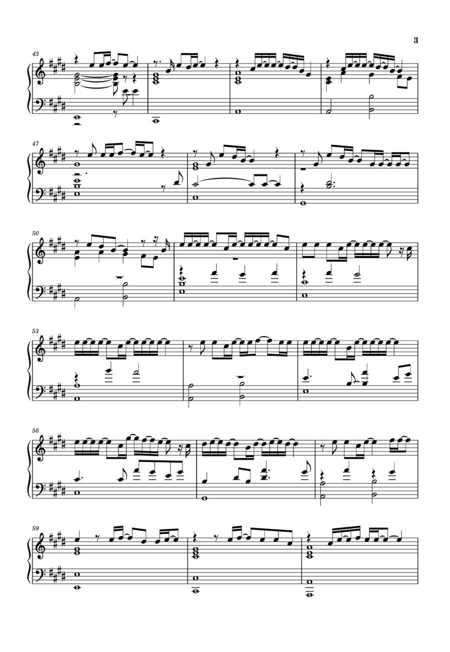 Goodbye My Lover Easy Piano scores gallery preview page 3