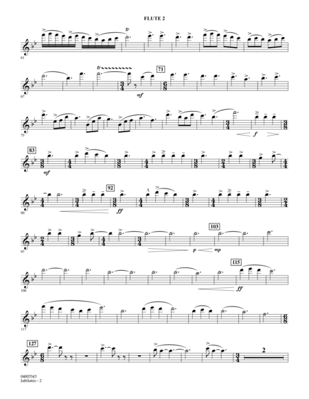 Jubilateo - Flute 2