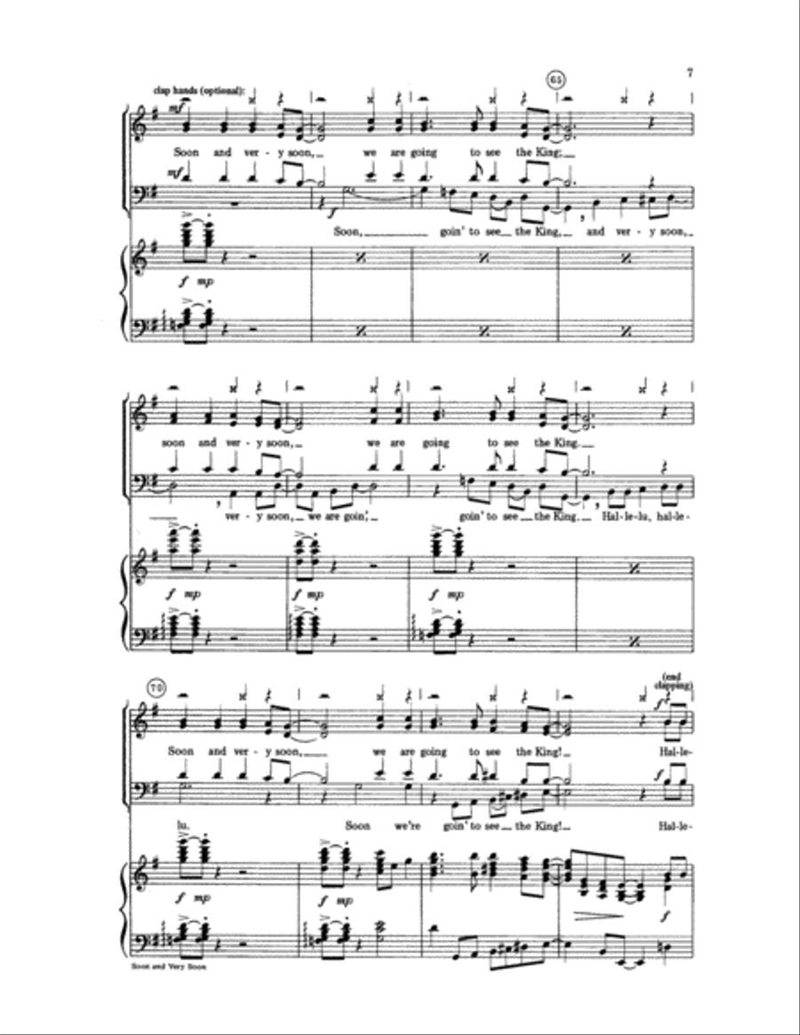 Soon and Very Soon Choir scores gallery preview page 7