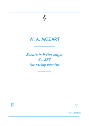 Mozart Sonata kv. 282 for String quartet