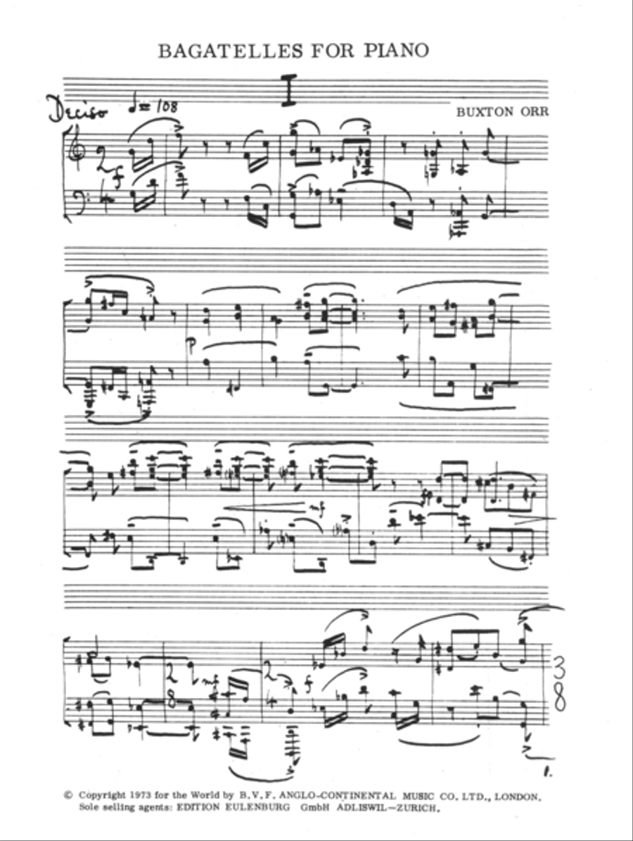 Bagatelles Piano Solo scores gallery preview page 2